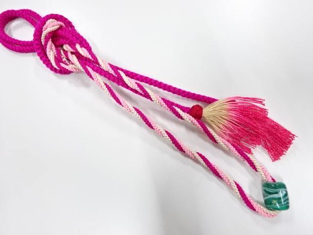 アンティーク　ガラス　帯留め